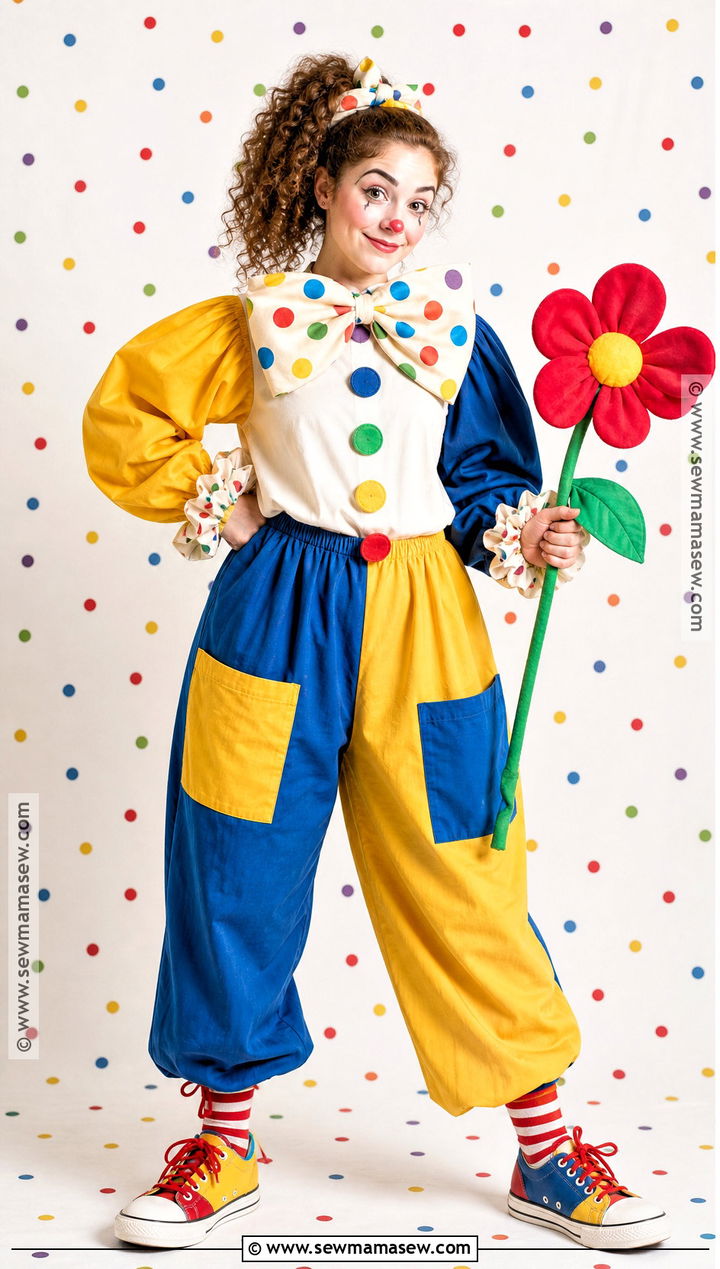 Oversized Bow Circus Clown Costume - 30 circus clown costume ideas