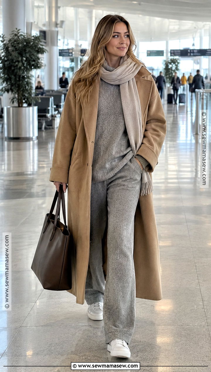 Oversized Coat and Knit Set Fall Outfit - 15 Fall Clothes Pictures