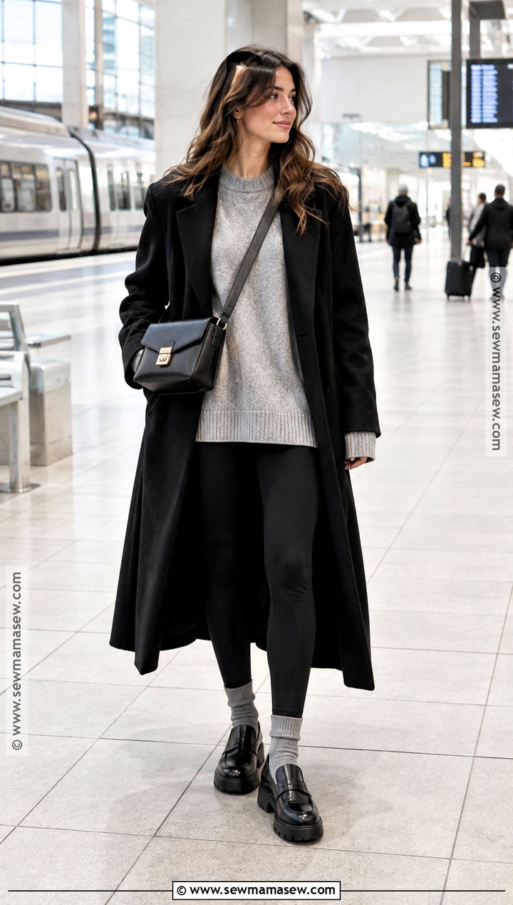 Oversized Crewneck Sweater With Leggings - 25 fall sweaters