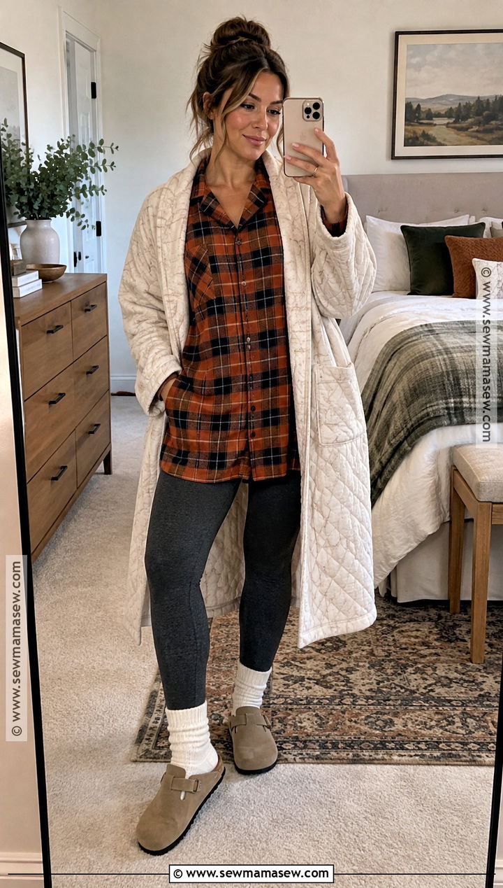 Oversized Fall Pajama Shirt With Leggings - 15 Fall Pajamas for Women