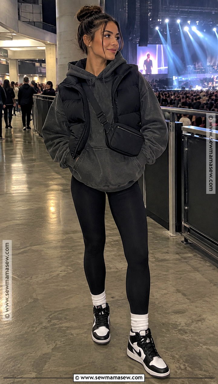 Oversized Hoodie Fall Concert Outfit - 25 fall concert outfit ideas