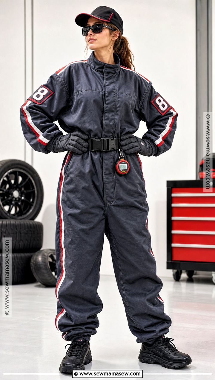Oversized Jumpsuit Race Car Driver Costume - 30 Race Car Driver Costume Ideas for Women