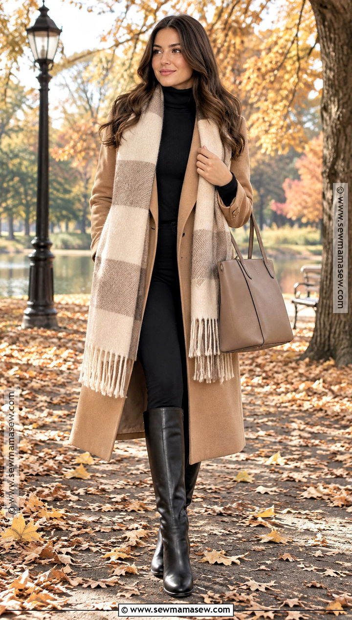 Oversized Scarf And Leggings Outfit - 15 Fall 2026 Trends Fashion