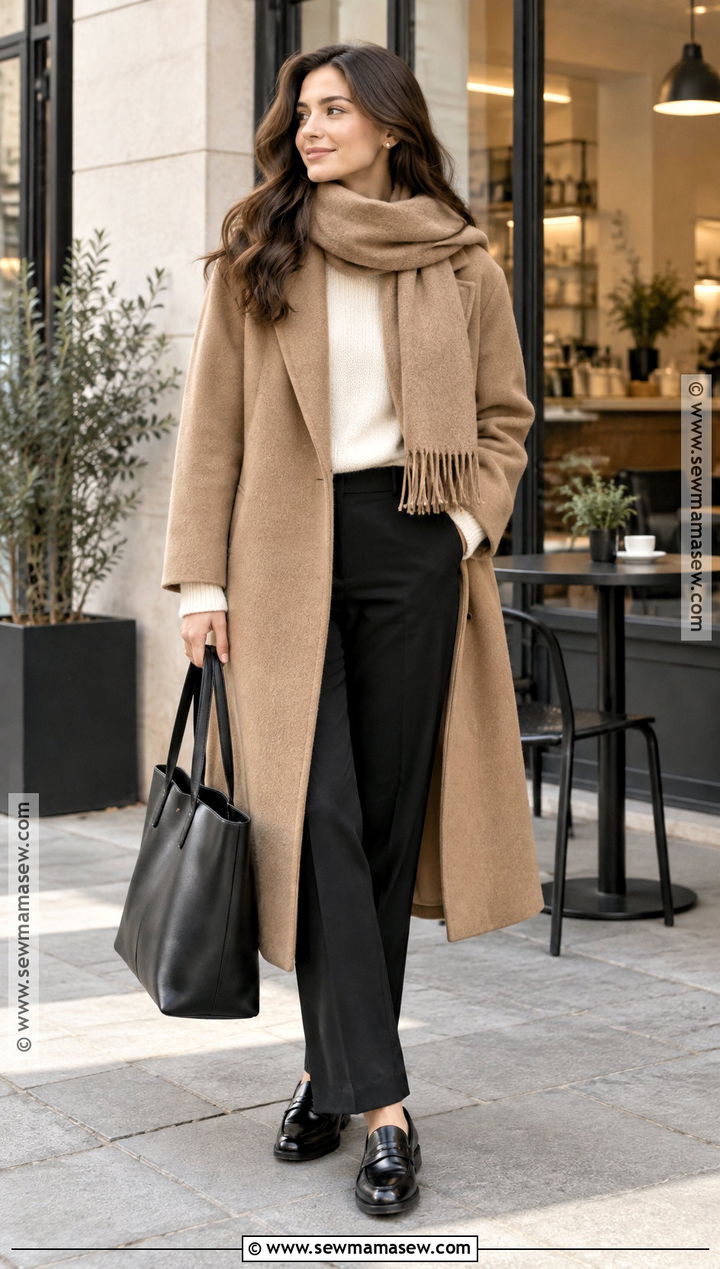 Oversized Scarf Coat Autumn Outfit - 15 Trendy Outfits Autumn 2026