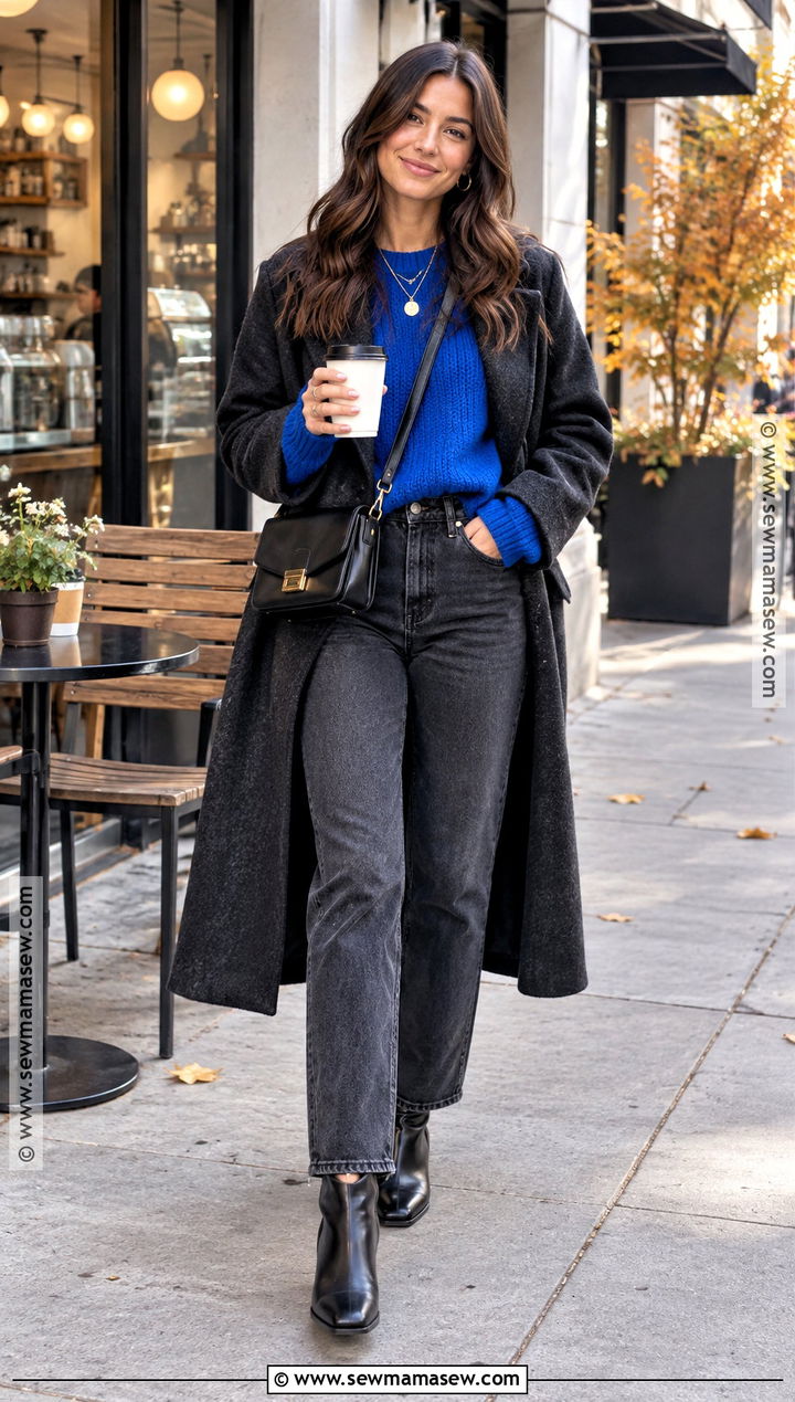Oversized Sweater And Straight Jeans Birthday Outfit - 25 cute fall birthday outfits