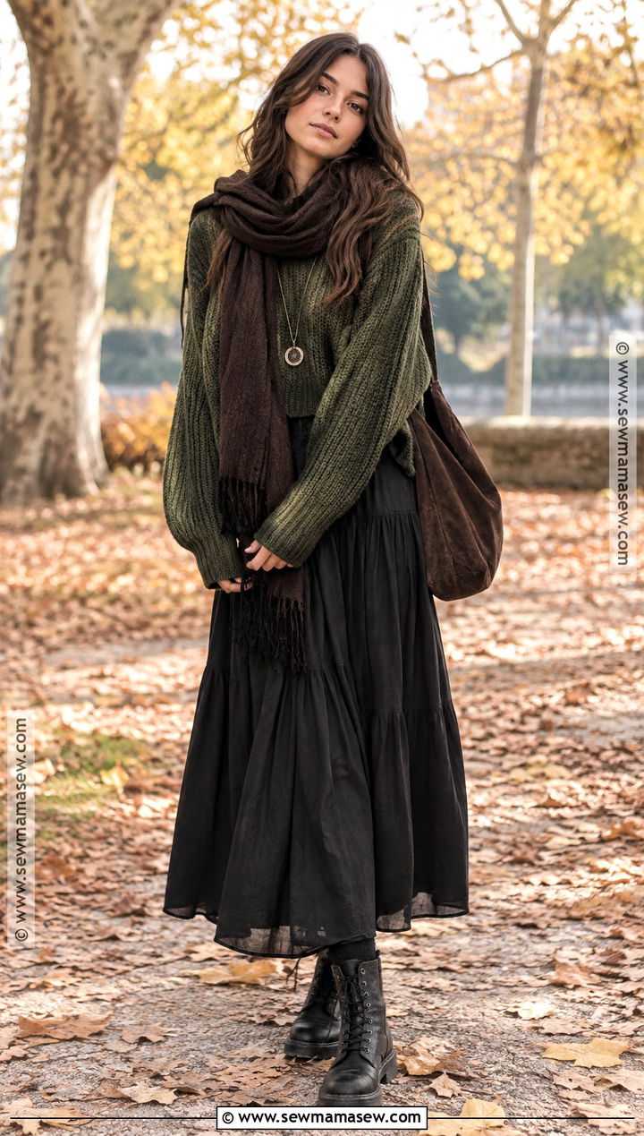 Oversized Sweater Autumn Witch Outfit - 15 autumn witch aesthetic outfit ideas