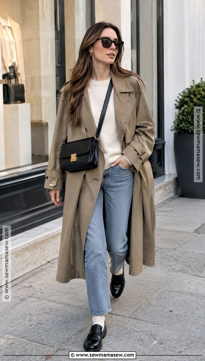Oversized Trench Coat Outfit - 25 fall coats for women