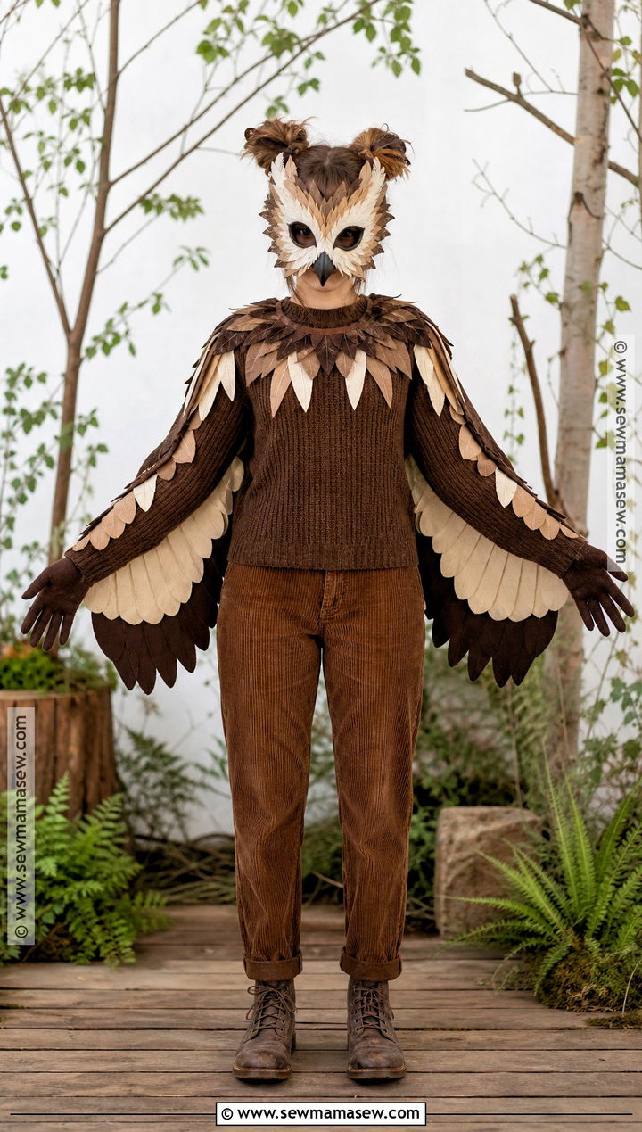 Owl Halloween Mask Costume - 40 halloween mask ideas