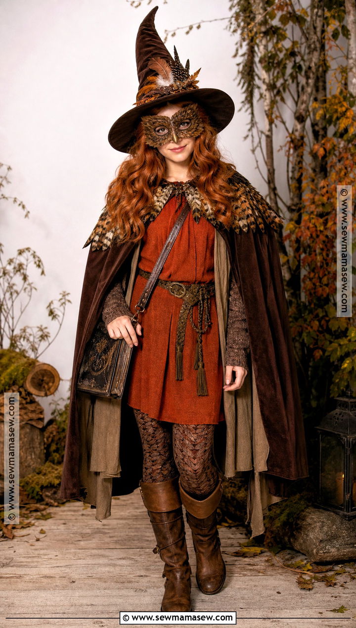 Owl Witch Mask Costume - 30 witch mask ideas