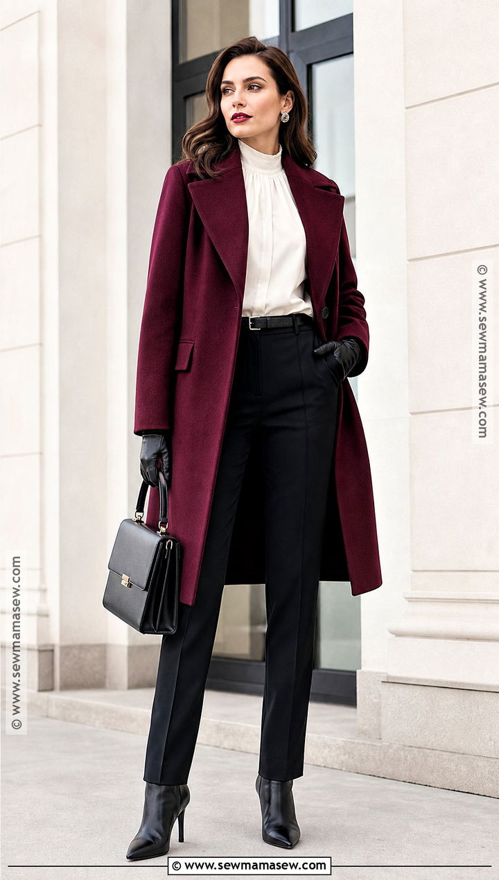Oxblood Coat Vampire Outfit - 30 vampire style outfits