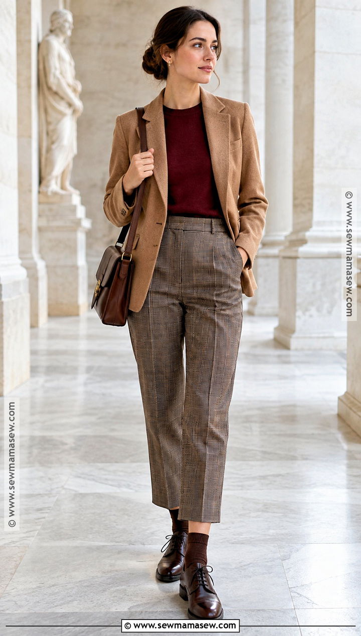 Oxford Shoes With Plaid Trousers - 25 autumn shoes for women