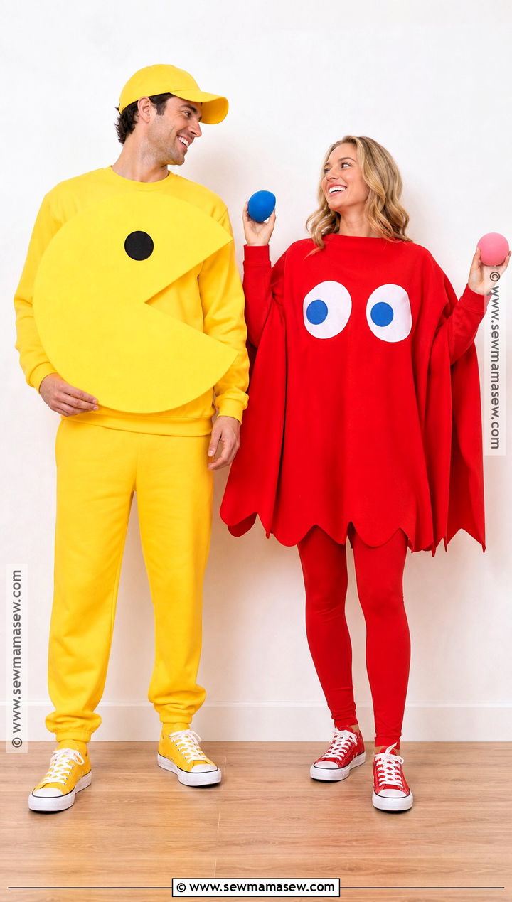 Pac Man And Ghost Costume - 40 halloween costumes for 2