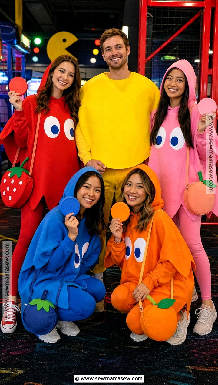 Pac Man And Ghost Group Costume - 30 80'S Costume Ideas
