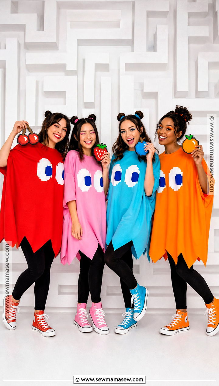 Pac Man Ghosts Costume - 45 4 people halloween costumes