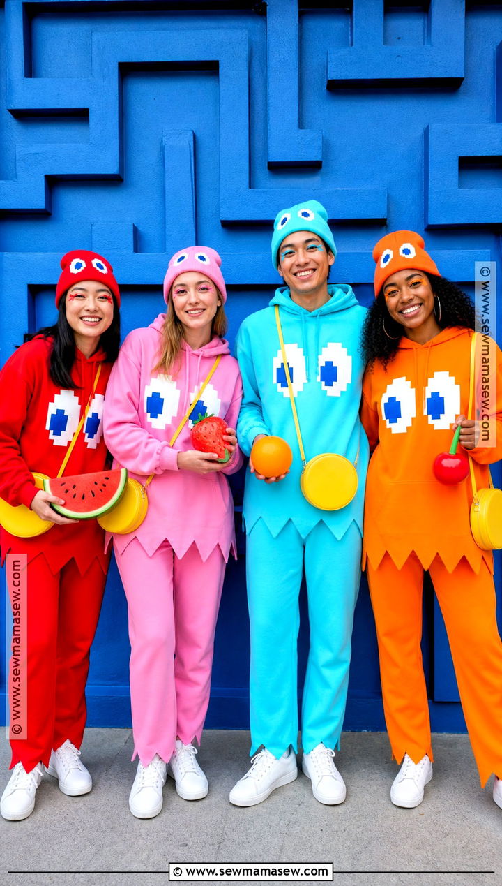 Pac Man Ghosts Group Costume - 35 4 group halloween costumes
