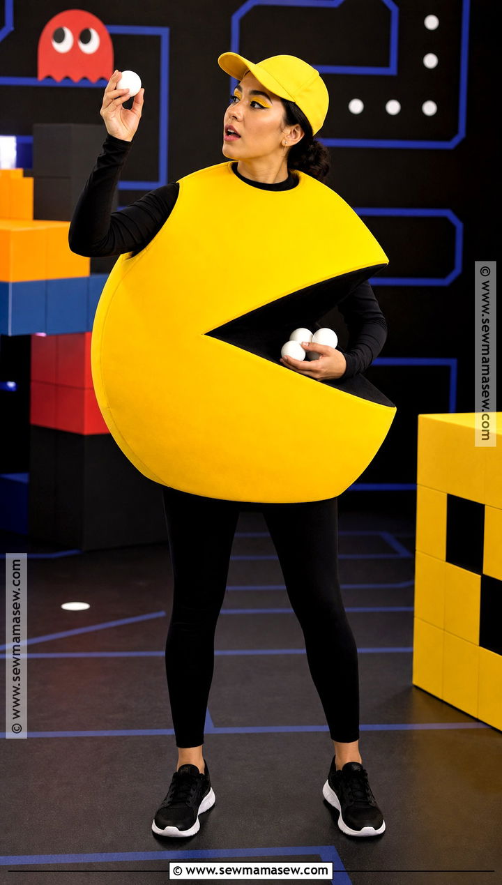 Pac Man Yellow Costume - 30 Yellow Halloween Costumes