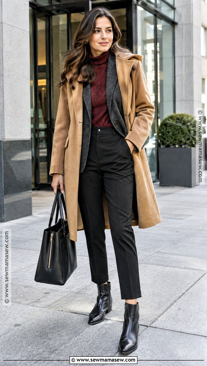 Pacific Northwest Blazer Outfit With Tailored Trousers - 15 fall outfits pacific northwest