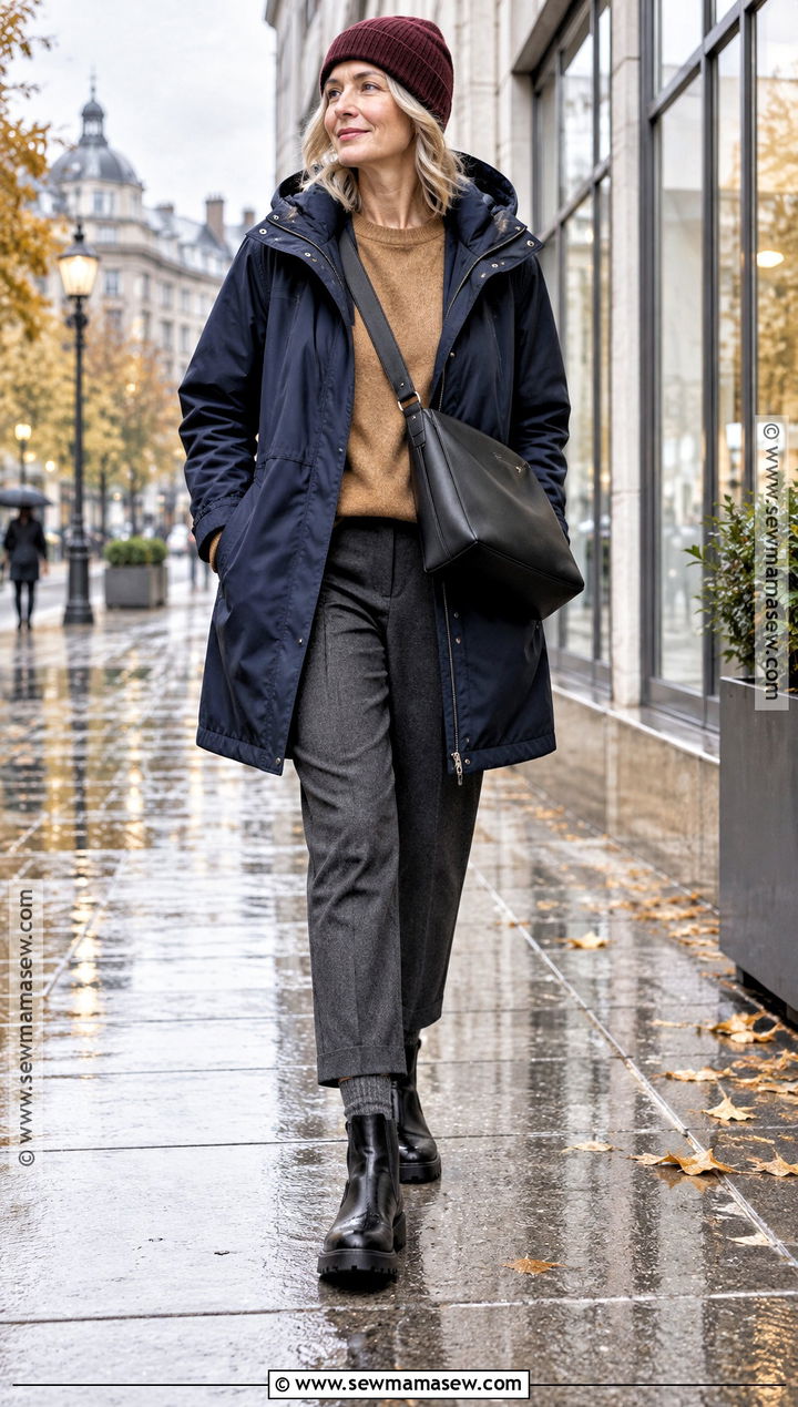 Pacific Northwest Parka Outfit With Trousers - 15 fall outfits pacific northwest
