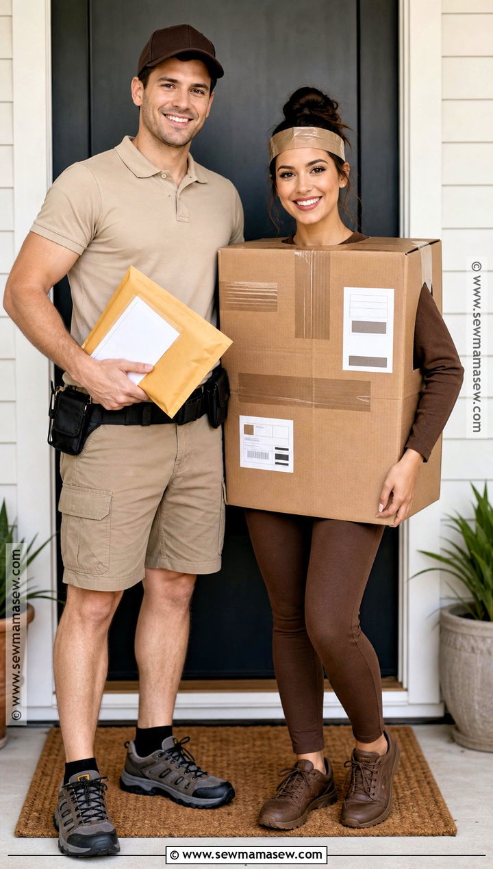 Package And Delivery Driver Couples Costume - 40 unique couples halloween costume ideas