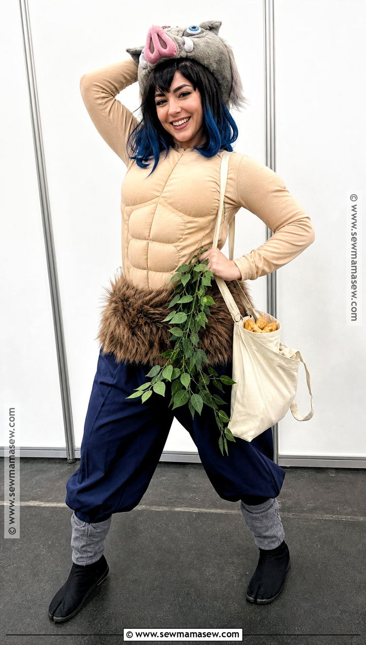 Padded Muscle Shirt Inosuke Cosplay - 30 Inosuke Cosplay Ideas for Females
