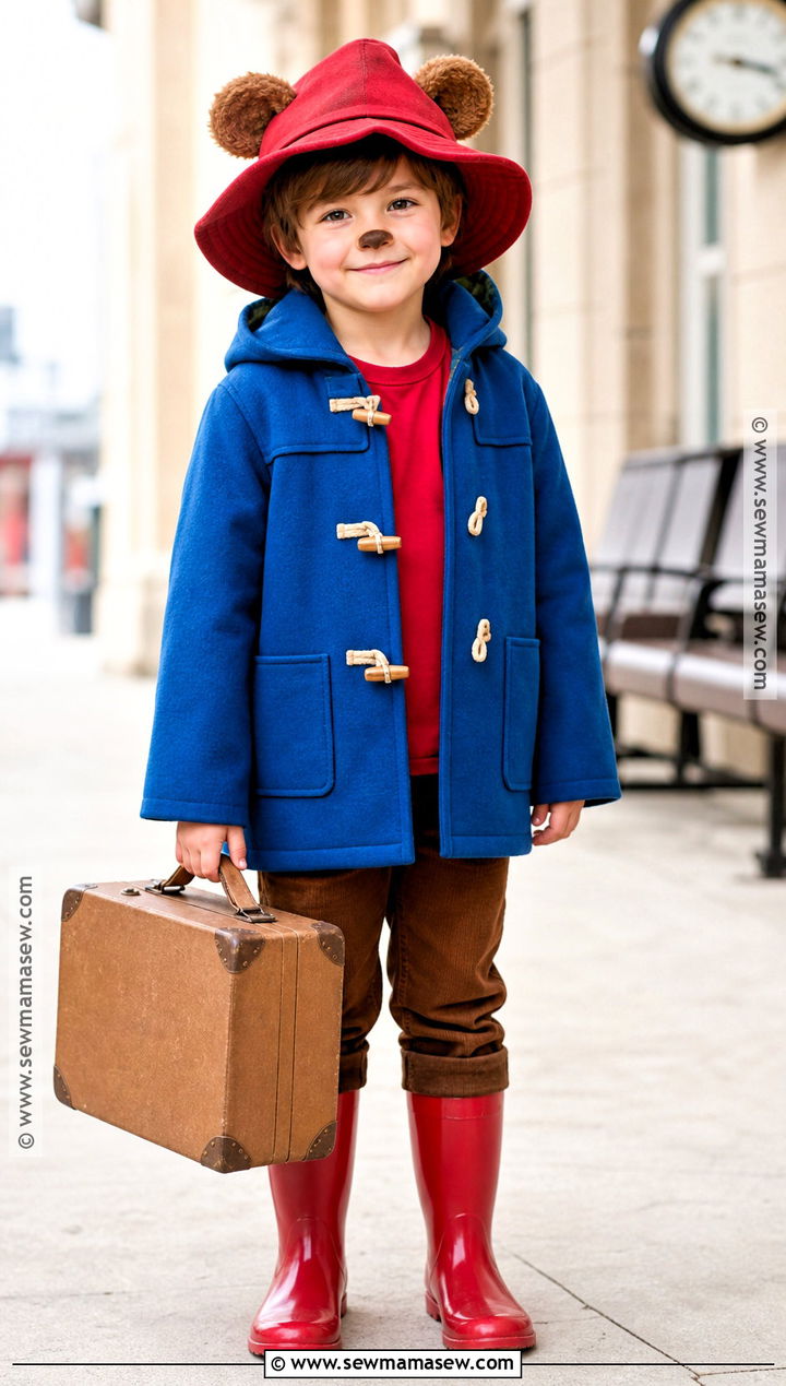 Paddington Bear Costume - 35 kids book character costumes