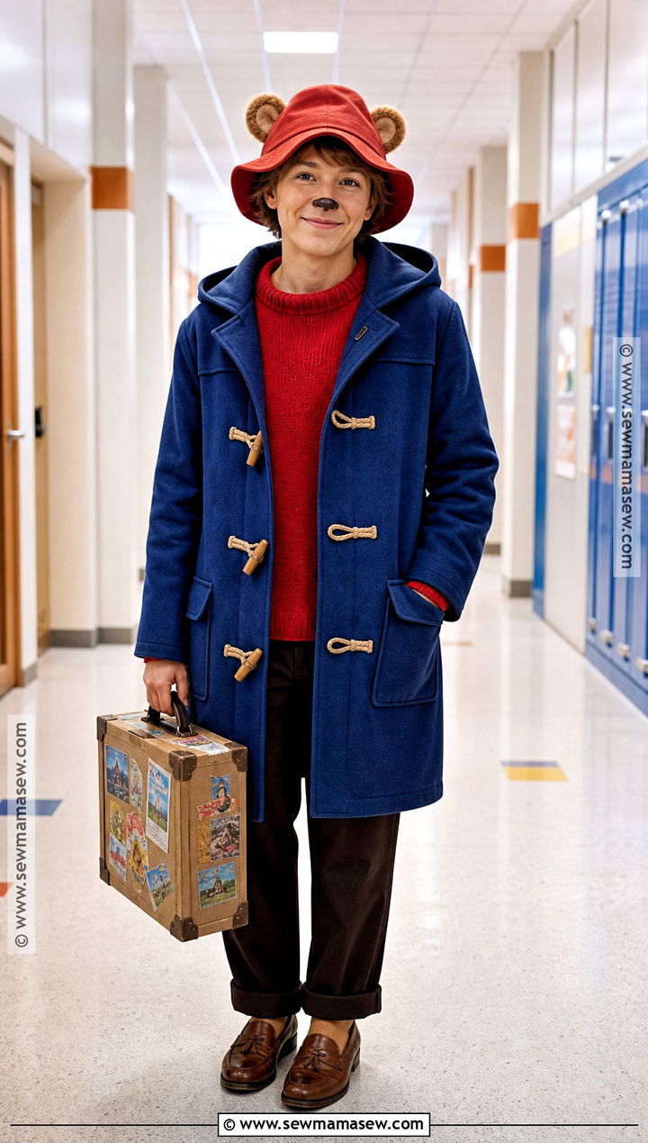 Paddington Bear Costume With Blue Coat - 35 school costume ideas