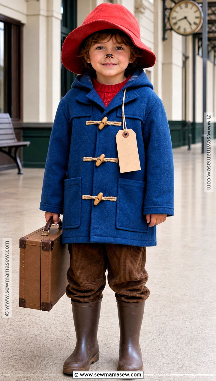 Paddington Bear Costume With Blue Coat - 45 world book day costumes