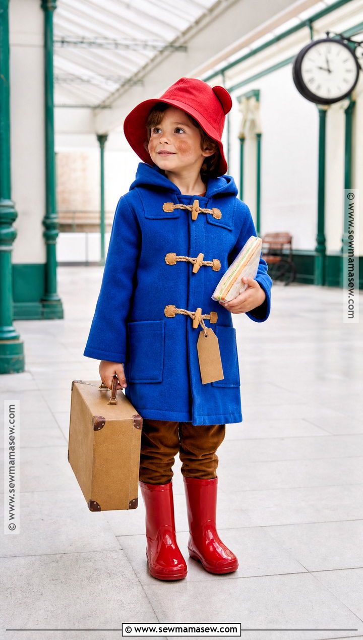Paddington Bear Costume With Blue Coat - 30 story book costumes