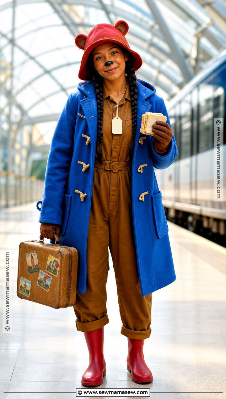 Paddington Bear Costume With Brown Jumpsuit - 50 paddington bear costume ideas