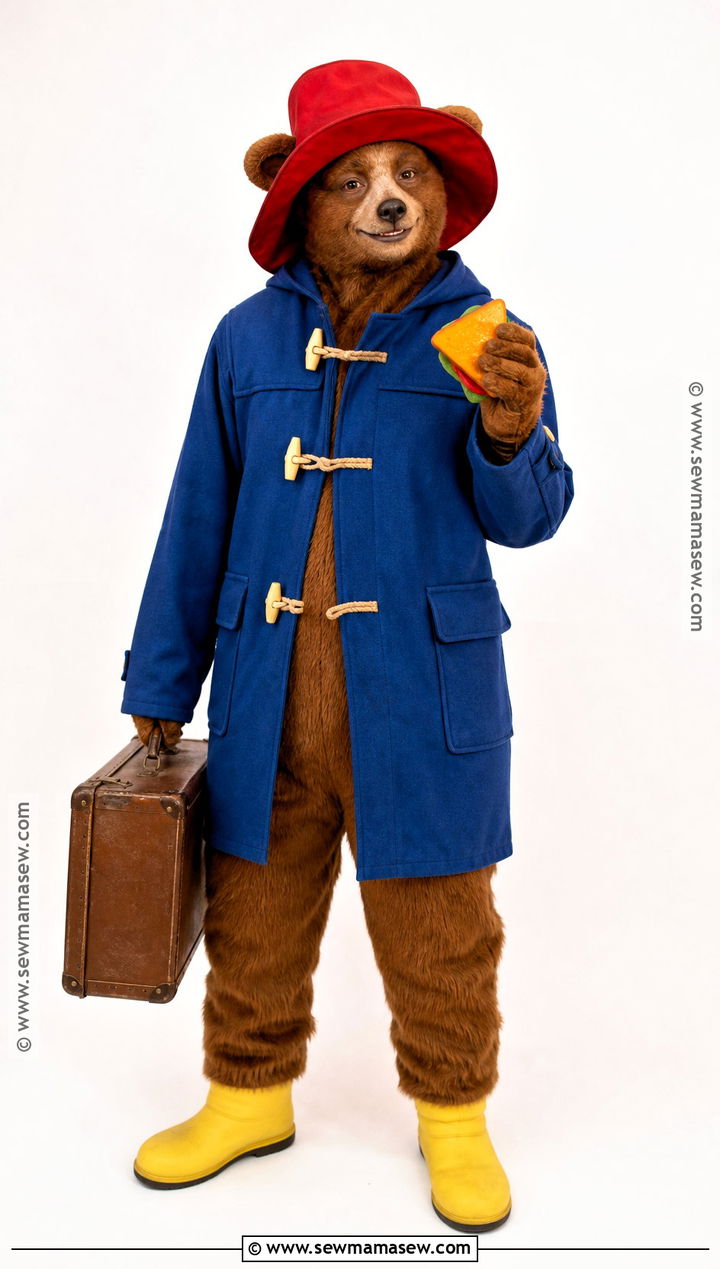 Paddington Costume With Furry Bear Suit - 35 paddington halloween costume ideas
