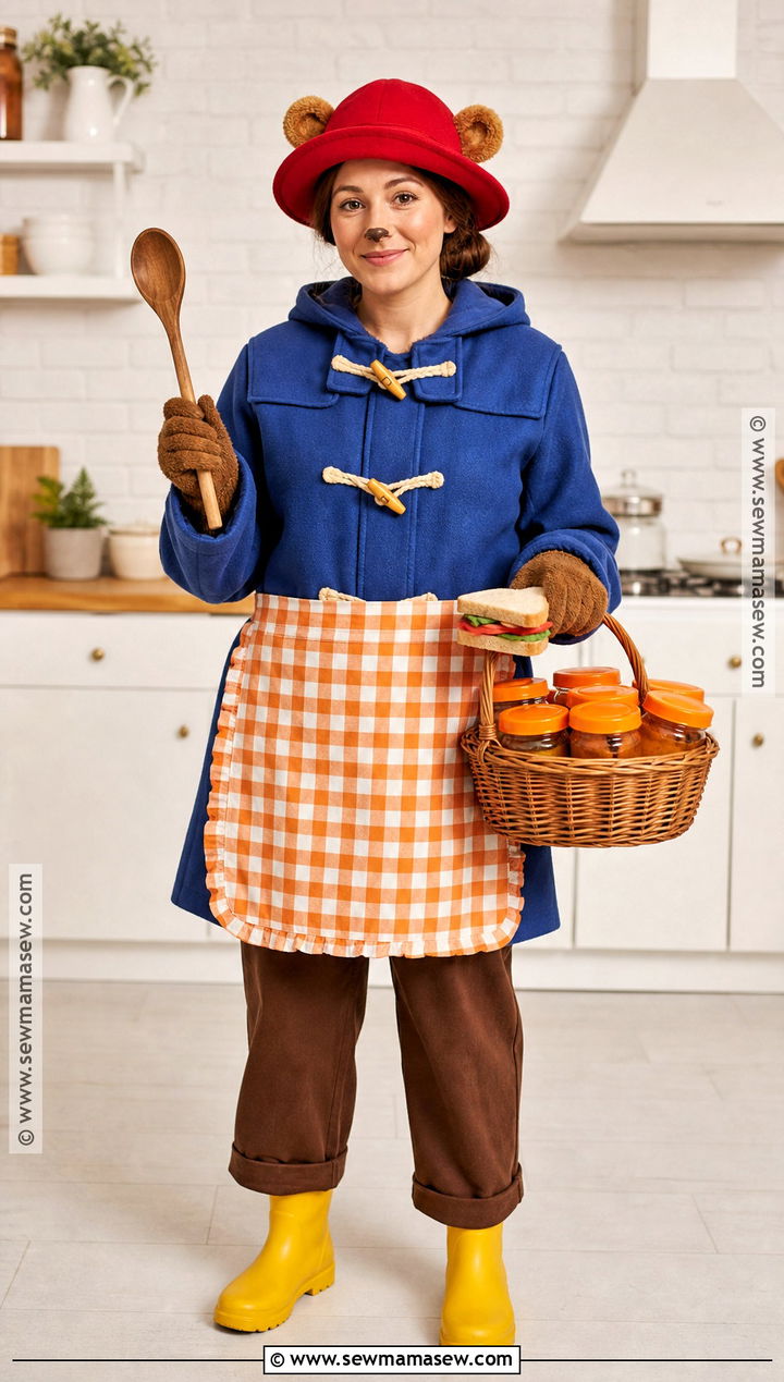 Paddington Marmalade Maker Costume With Apron - 35 paddington halloween costume ideas