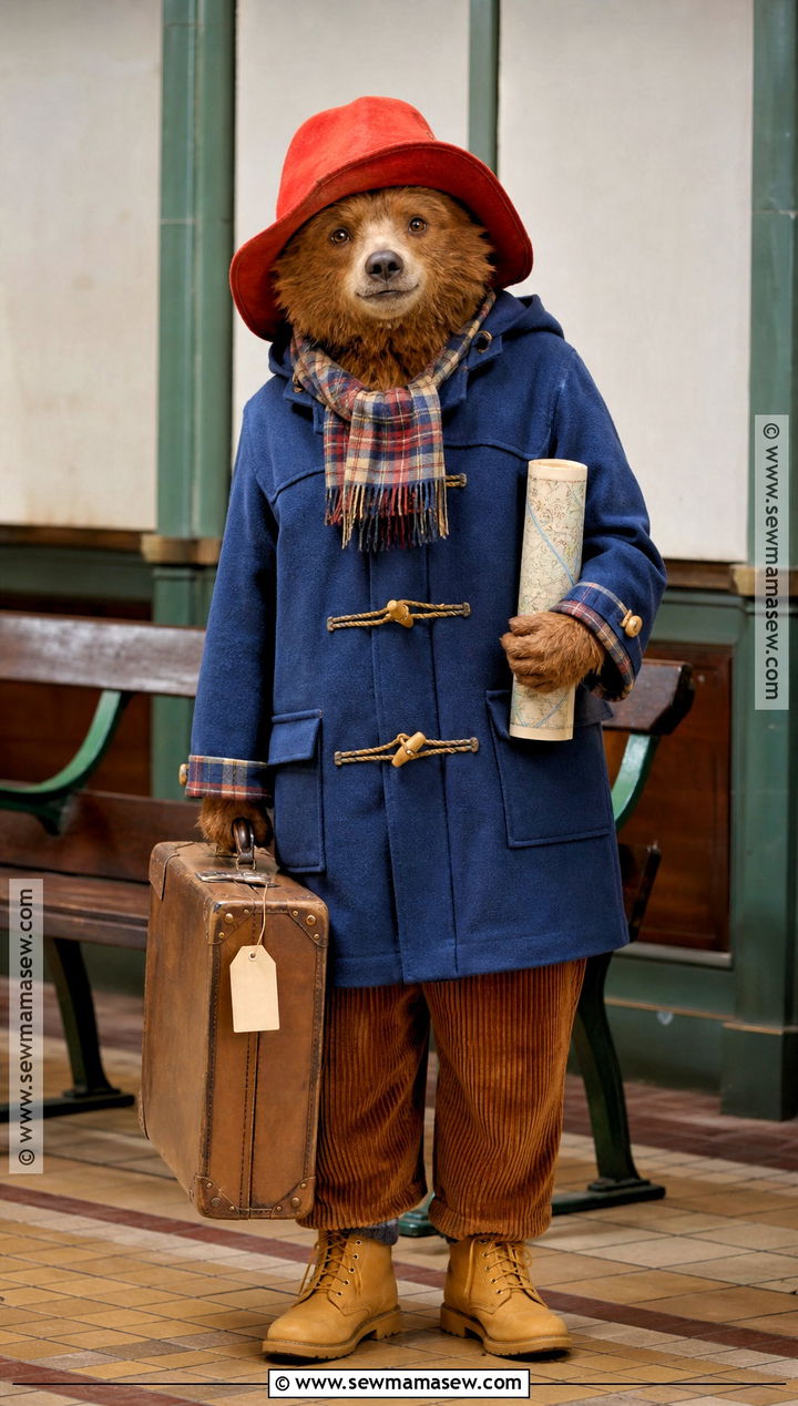 Paddington Station Traveler Costume With Scarf - 35 paddington halloween costume ideas