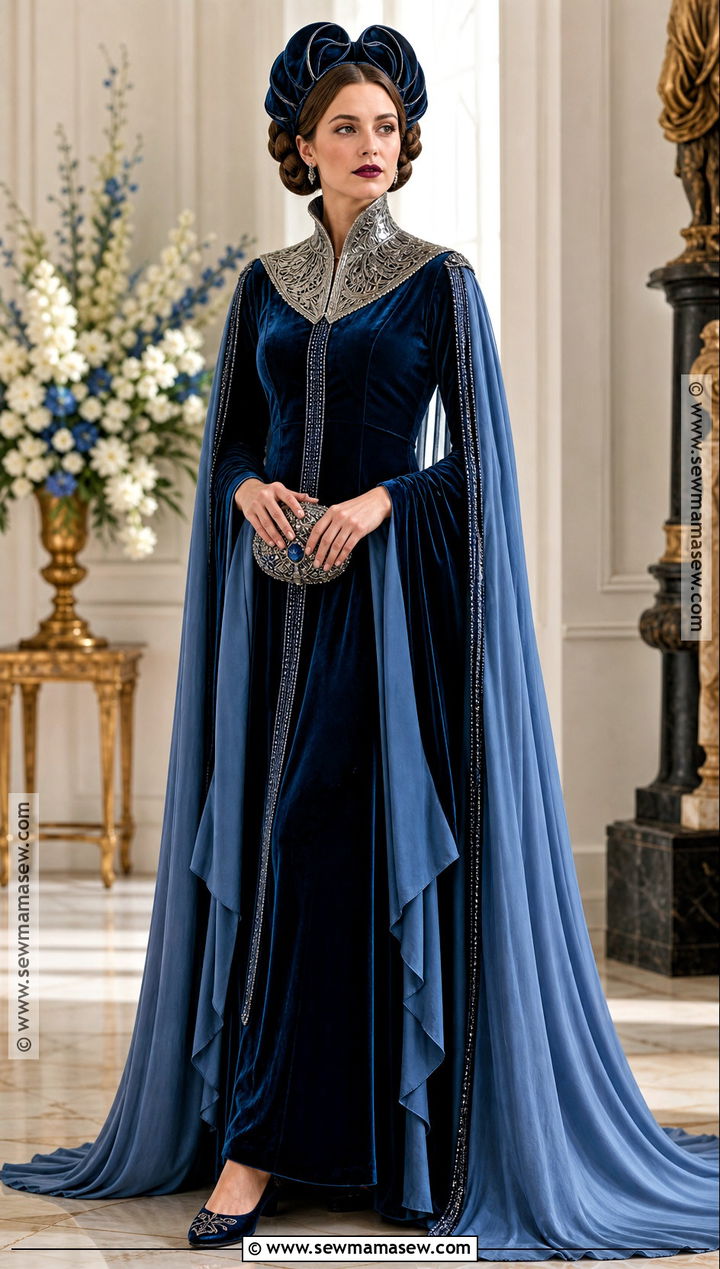 Padme Amidala Blue Senate Gown Costume - 35 Starwars Costumes for Women