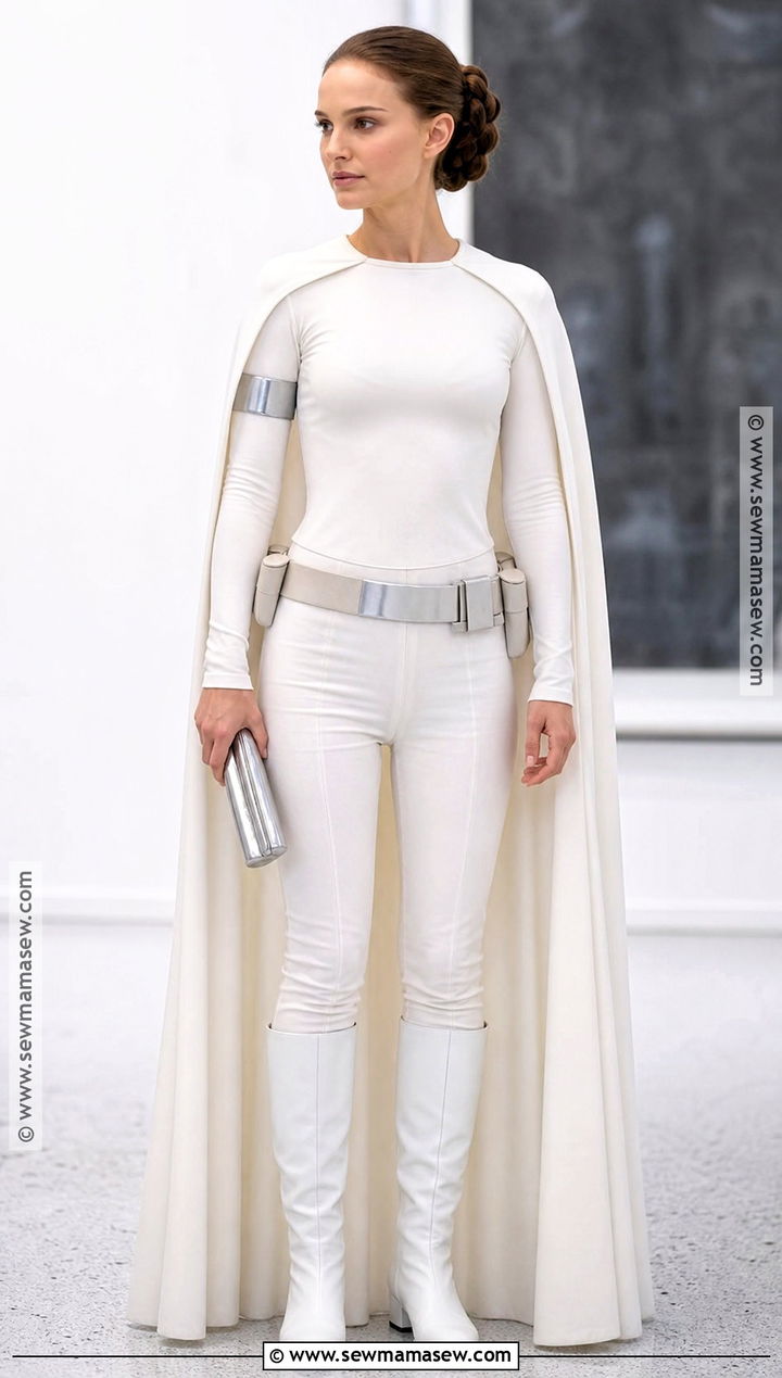 Padme Amidala Costume With White Cape - 35 iconic brunette halloween costumes