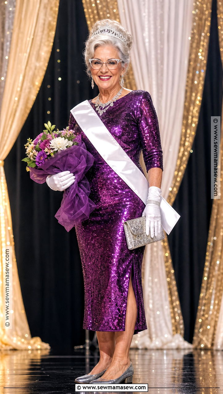 Pageant Grandma Costume With Sash - 40 grandma costume ideas