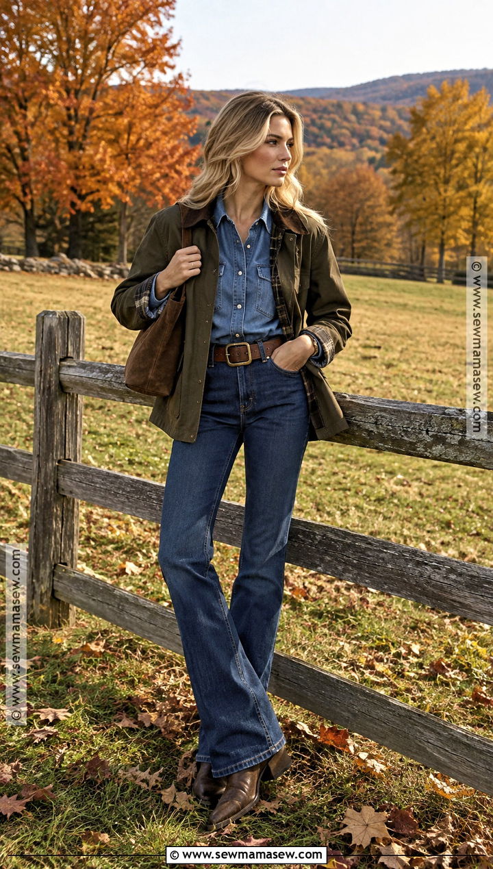Paige Lorenze Denim on Denim Outfit - 15 Paige Lorenze Fall Style Ideas