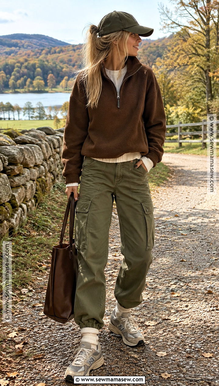 Paige Lorenze Quarter Zip Fleece Outfit - 15 Paige Lorenze Fall Style Ideas