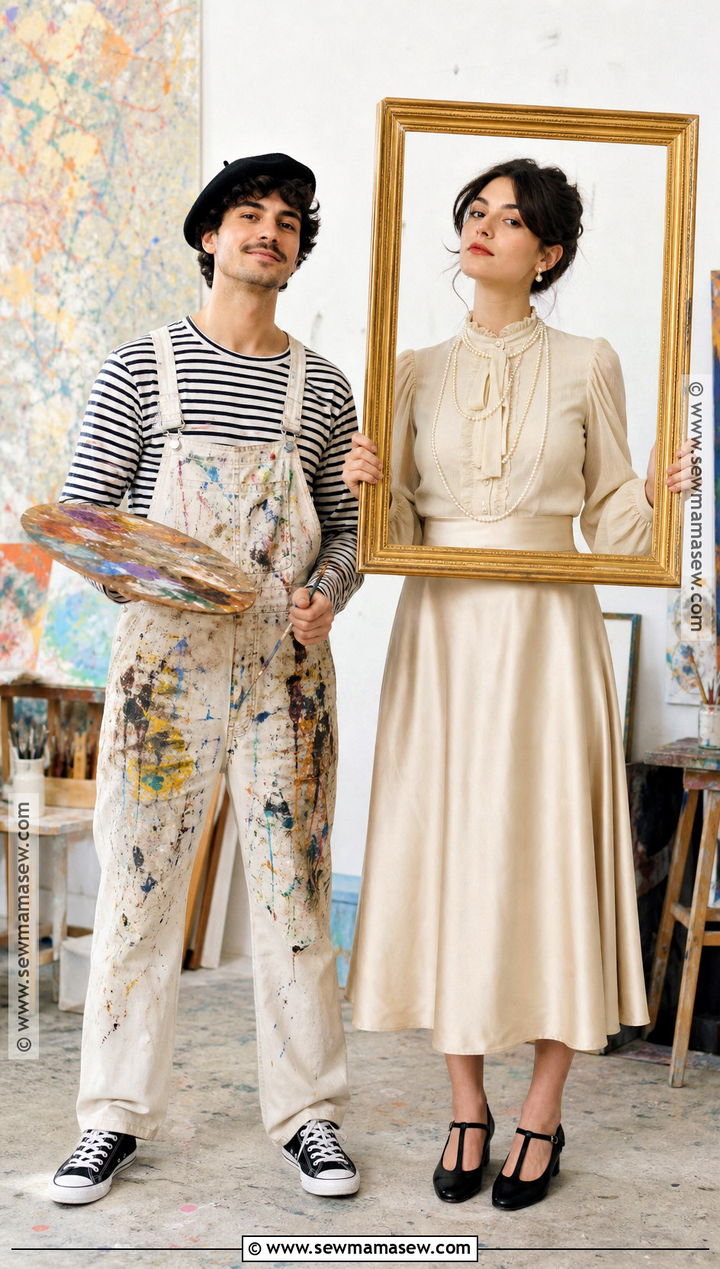 Painter And Living Portrait Couple Costume - 30 unique couple costumes