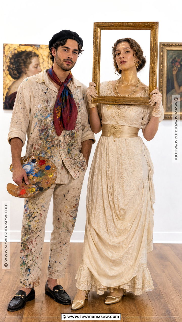 Painter And Living Portrait Couples Costume - 40 unique couples halloween costume ideas