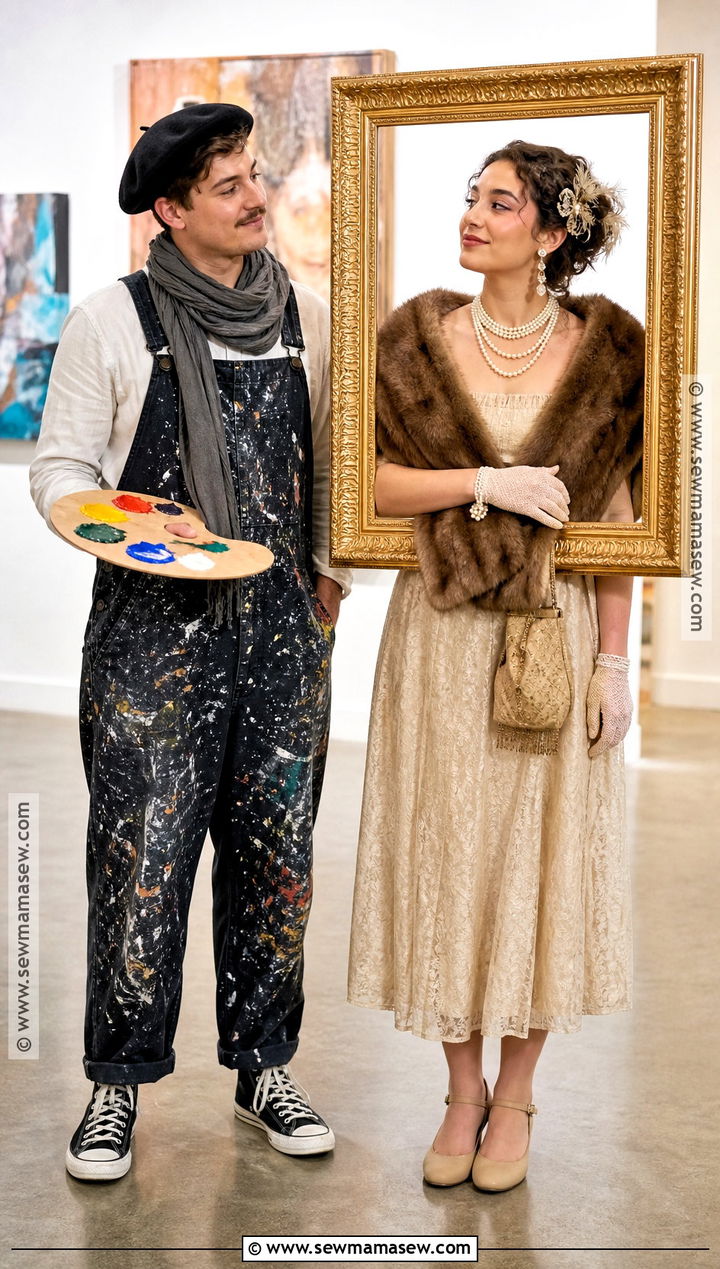 Painter And Living Portrait Duo Costume - 40 duo halloween costumes unique