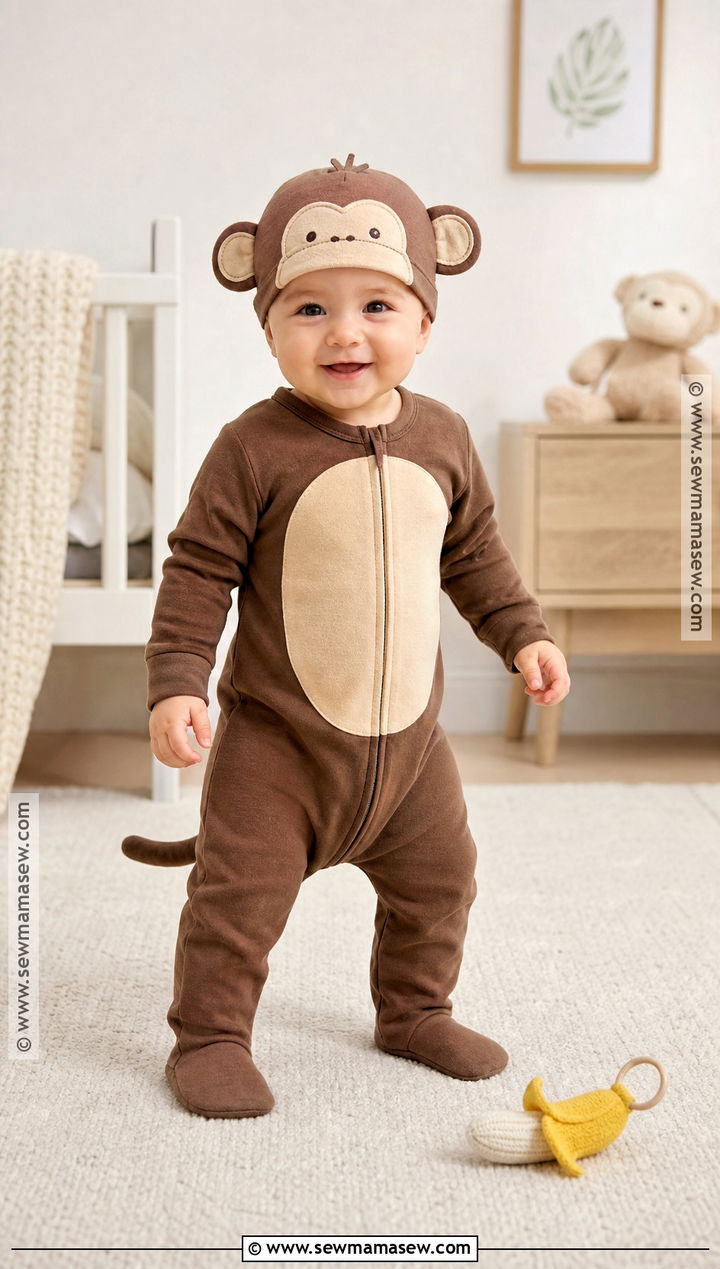 Pajama Baby Monkey Costume - 30 baby monkey costume ideas