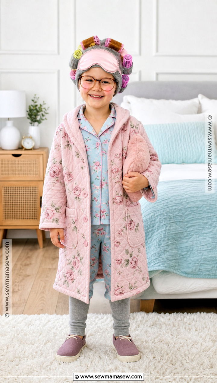 Pajama Grandma Costume - 30 kids old lady costume ideas