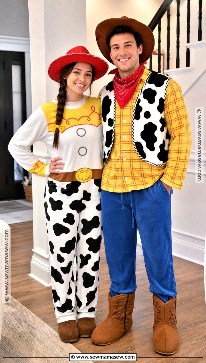 Pajama Jessie And Woody Costume - 30 Jessie And Woody Costumes for Couples