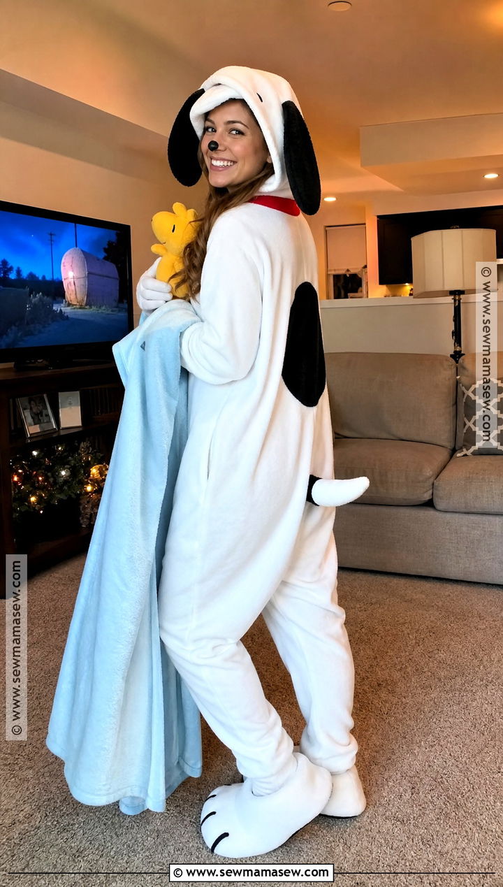 Pajama Snoopy Costume - 40 snoopy halloween costume ideas