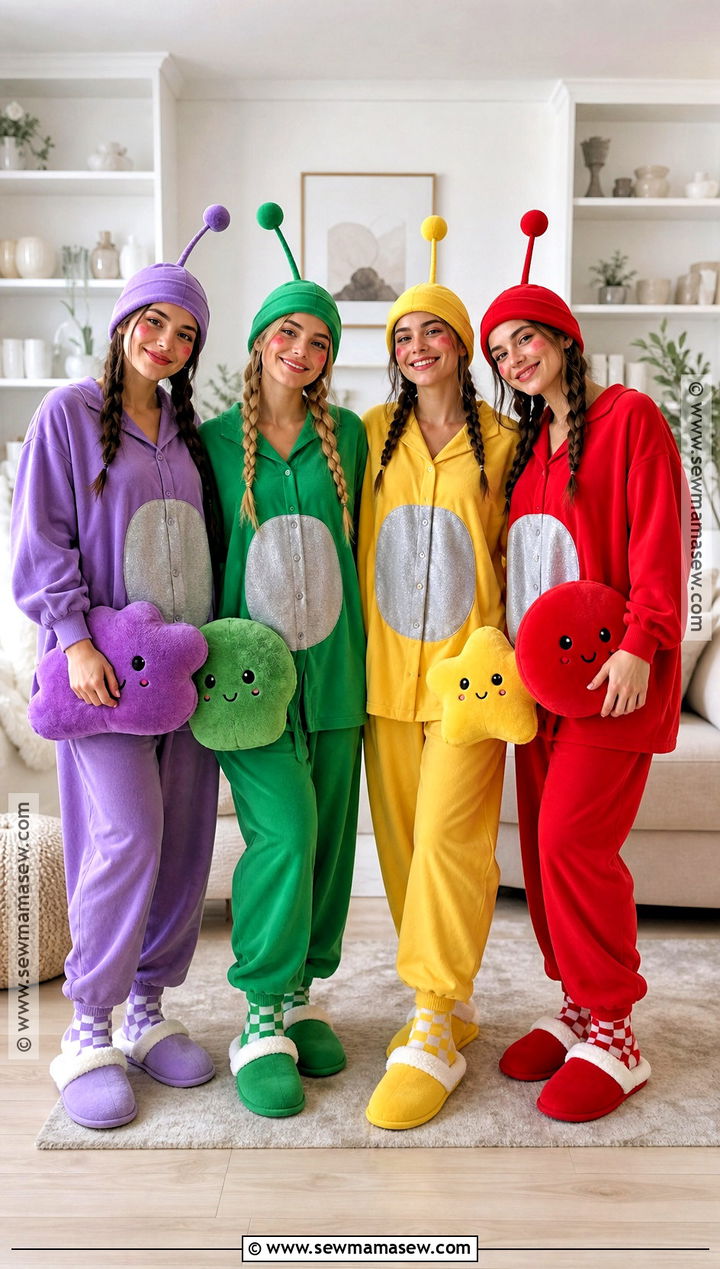Pajama Teletubbies Group Costume - 40 teletubbies costume ideas