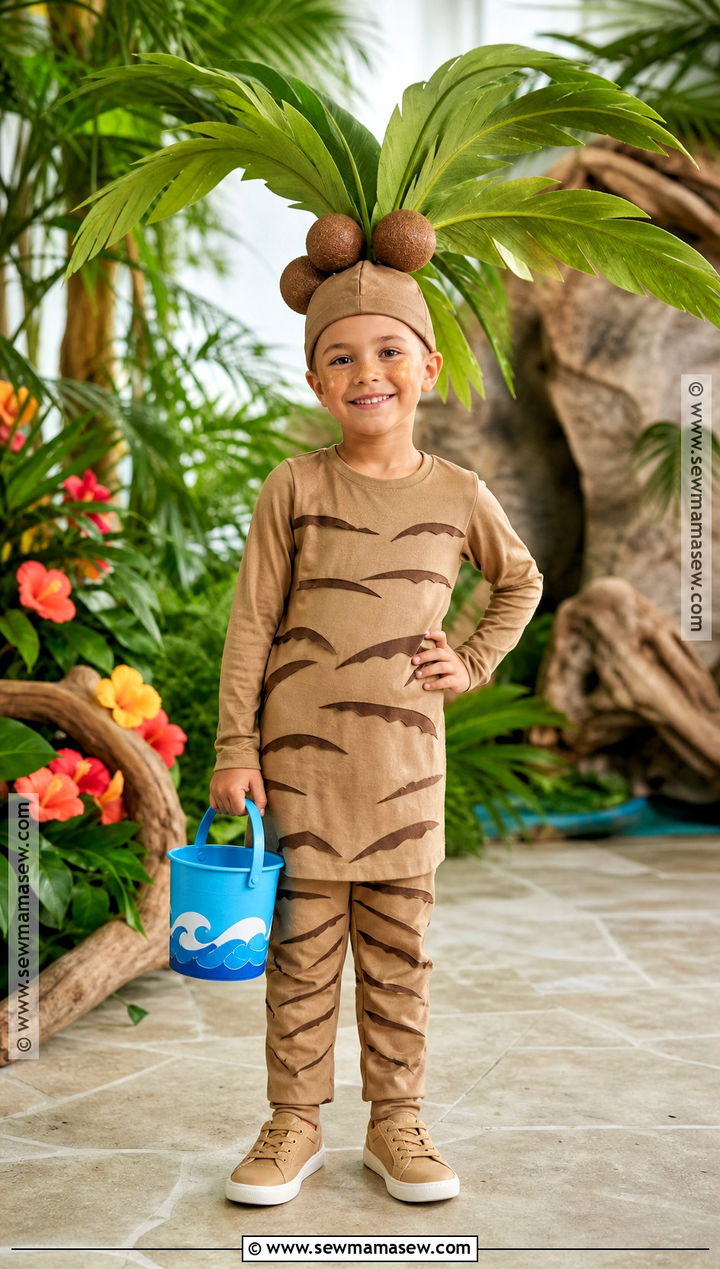 Palm Tree Costume With Coconuts - 30 tree costume ideas for kids