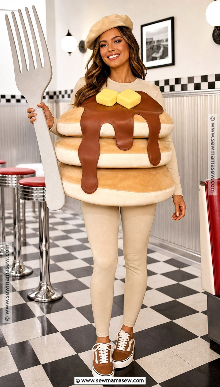 Pancake Stack Costume - 30 Food Costume Ideas