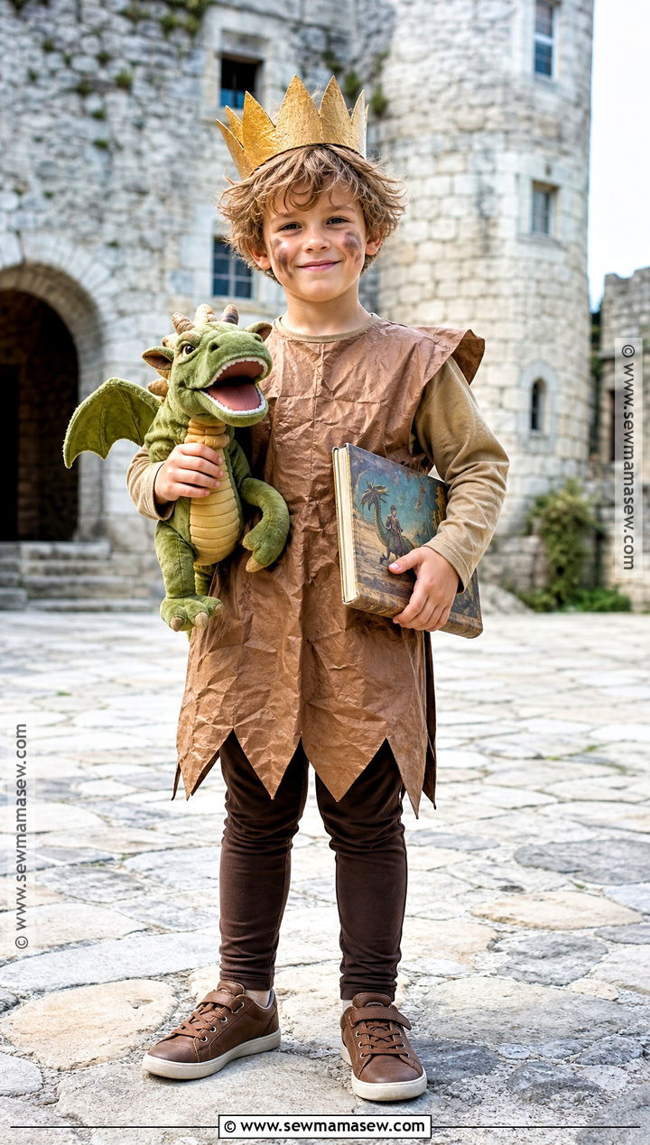 Paper Bag Princess Costume With Crown - 40 book character costumes for kids