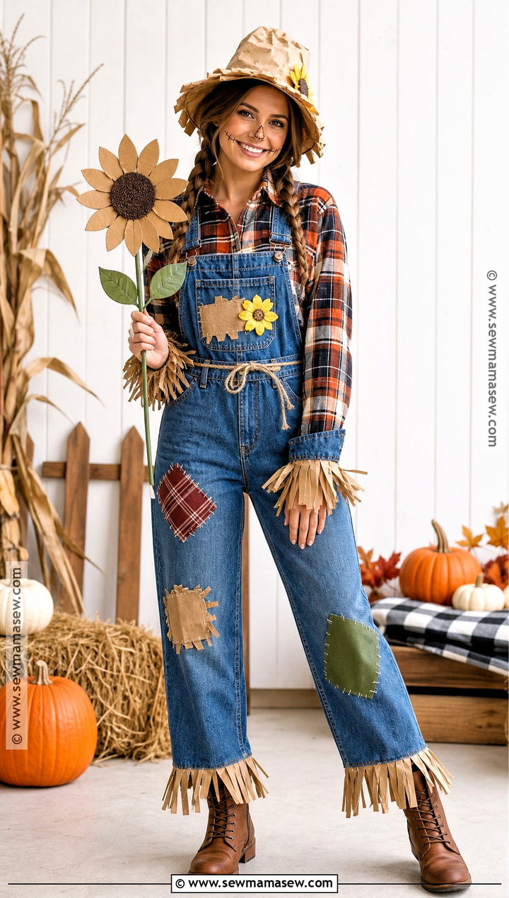 Paper Bag Scarecrow Recycled Costume - 30 Recycled Costume Ideas