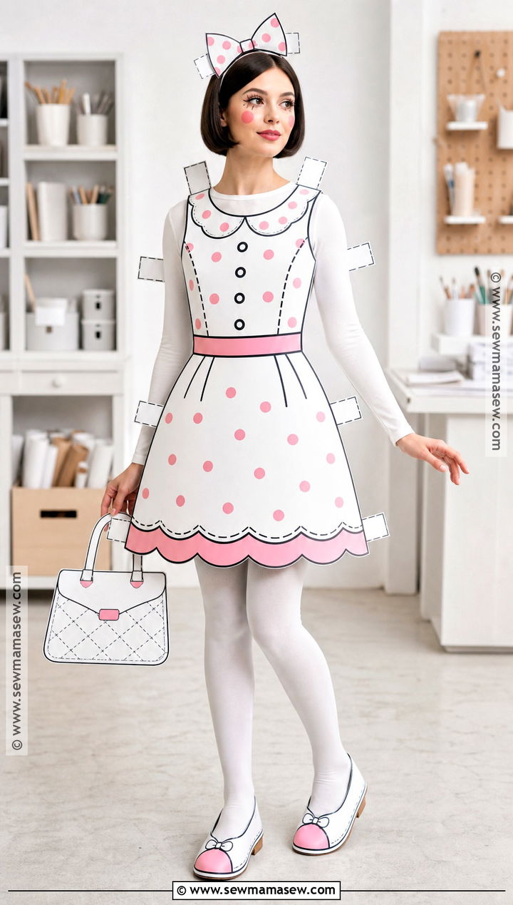 Paper Doll Costume - 40 doll halloween costume ideas